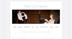 Desktop Screenshot of blissdjshawaii.com