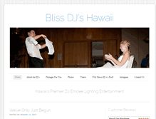 Tablet Screenshot of blissdjshawaii.com